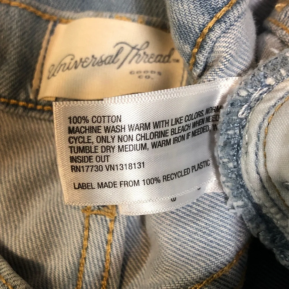 Universal Thread Boyfriend Light Blue Distressed Jeans | NWT - Picture 10 of 11